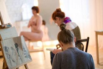 Valley Art Brunch: Paint or Draw Nude Female Model